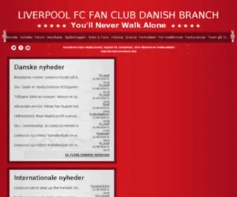 Liverpool-FC.dk(Liverpool FC Fan Club Danish Branch) Screenshot