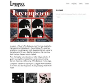 Liverpoolband.com(A Tribute To The Beatles) Screenshot