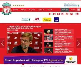 Liverpoolfc.tv(Liverpool FC) Screenshot