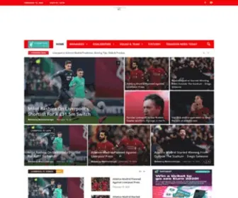 Liverpoollatestnews.com(Transfers & rumours today now 24/7) Screenshot