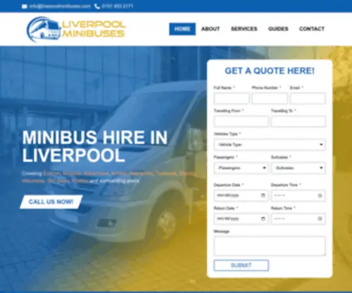 Liverpoolminibuses.com(Minibus Hire In Liverpool With Driver) Screenshot