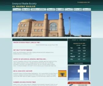 Liverpoolmuslimsociety.org.uk(مسجد الرحمة) Screenshot