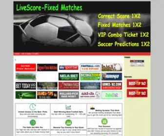 Livescore-Fixedmatches.com Screenshot