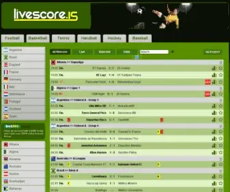 Livescore.is Screenshot