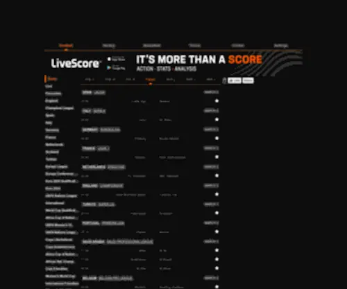 Livescore.mobi Screenshot