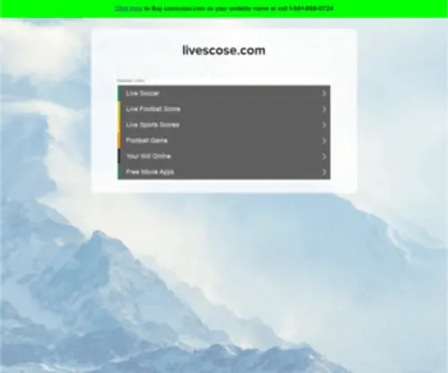 Livescose.com Screenshot
