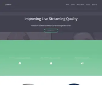 Livesensus.com(Improving Live Streaming) Screenshot