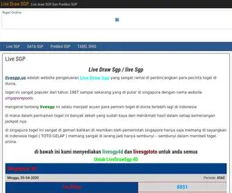Livesgp.us(Live Draw SGP) Screenshot
