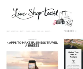 Liveshoptravel.com(LiveShopTravel Lifestyle and Beauty Blog) Screenshot