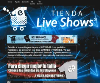 Liveshows.tienda(Mercancia Oficial de Artistas y Espectaculos Internacionales) Screenshot