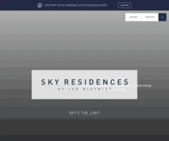 Liveskycondos.com(SKY Residences at ICE District) Screenshot