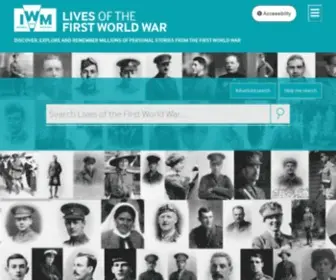 Livesofthefirstworldwar.org(Lives of the First World War from the Imperial War Museum) Screenshot