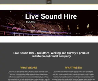 Livesoundhire.co.uk(Live Sound Hire) Screenshot