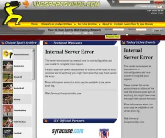 Livesportsvideo.com(LiveSportsVideo 24 Hour Web Casting) Screenshot