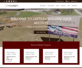 Livestockauctioncattle.com(Cattlemen's Livestock Auction) Screenshot