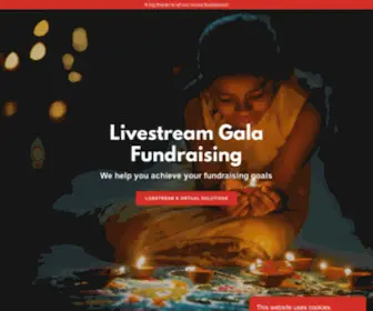 Livestreamfundraising.net(Livestream Gala Fundraising) Screenshot