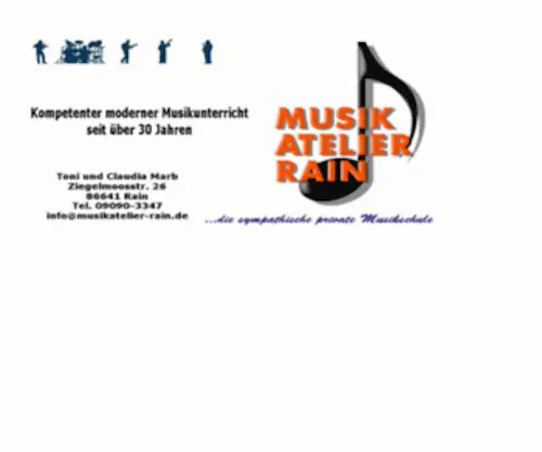 Livestyleband.de(Musik Atelier Rain) Screenshot