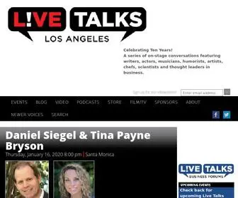 Livetalksla.org(Live Talks Los Angeles) Screenshot