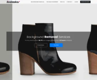 Livetasker.com(Cost effective Product Image Editing & Package Design Services) Screenshot