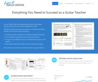 Liveteachguitar.com(Live and Teach Guitar) Screenshot