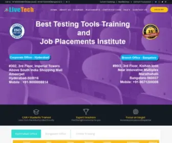 Livetech.in(Best Testing Tools Training Institute in Hyderabad) Screenshot