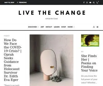 Livethechange.co(Live the Change) Screenshot