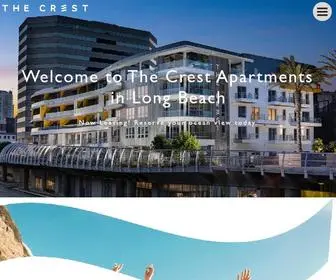 Livethecrest.com(Long Beach Apartments) Screenshot