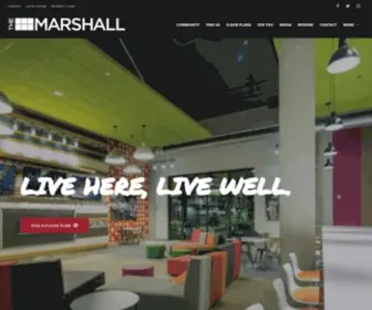 Livethemarshall.com(The Marshall) Screenshot