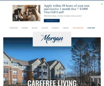 Livethemorganchapelhill.com(The Morgan at Chapel Hill is a pet) Screenshot