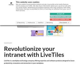 Livetilesglobal.com(LiveTiles is a complete intelligent workplace platform for Office 365) Screenshot