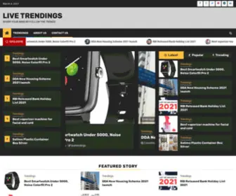 Livetrendings.com(Live Trendings) Screenshot