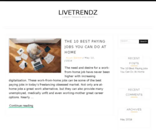 Livetrendz.com(Livetrendz) Screenshot