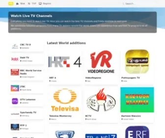 LivetvChannel.org(Watch live TV channels broadcasting on the Internet for free) Screenshot