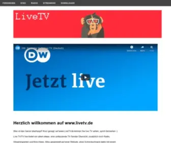 Livetv.de(Fernsehen online. Umfassende TV) Screenshot