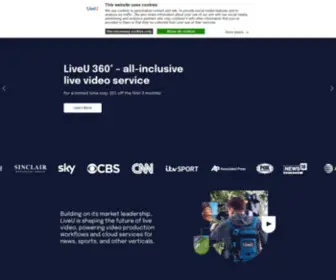 Liveu.com(Live Video Transmission & Video Streaming Solutions) Screenshot