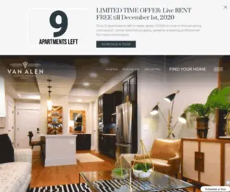 Livevanalen.com(Luxury Apartments in Durham) Screenshot