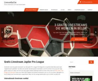 Livevoetbal.be(Gratis Voetbal Livestreams in 2020) Screenshot