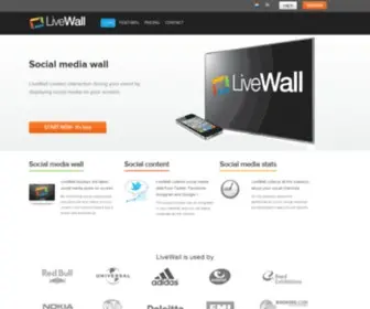 Livewall.co(LiveWall connect) Screenshot
