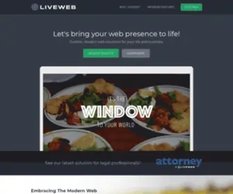 Liveweb.co(LiveWeb is a modern web design company) Screenshot