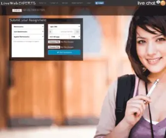 Livewebexperts.com(Online Tutoring College Research Paper Help) Screenshot