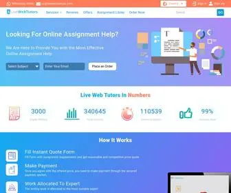 Livewebtutors.com(Online Assignment Help by Australian Assignment Helpers) Screenshot