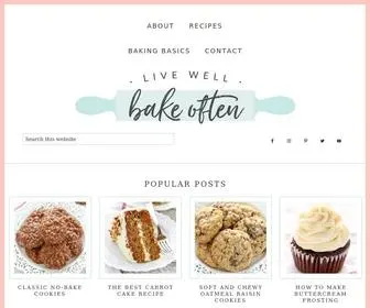 Livewellbakeoften.com(A Baking and Dessert Recipes Tutorial Food Blog) Screenshot