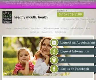 Livewelldentalcenter.com(Dentistry with naturopathic principles) Screenshot