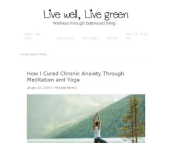 Livewelllivegreen.com(Live Well) Screenshot