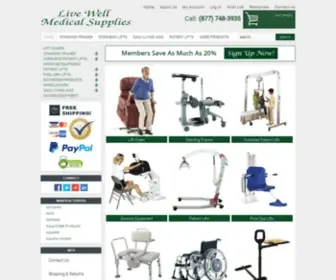 Livewellmedical.com(Physical Therapy Equipment) Screenshot