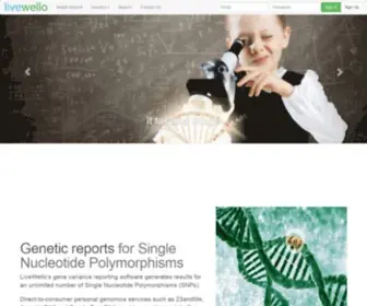 Livewello.com(Genome Data Analysis) Screenshot