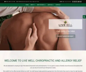 Livewellsf.com(Chiropractic and Allergy Relief in Sioux Falls) Screenshot