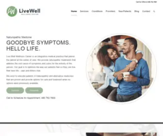 Livewellwellnesscenter.com(Live Well Wellness Center) Screenshot
