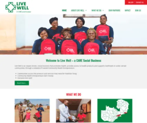 Livewellzambia.com(Live Well) Screenshot