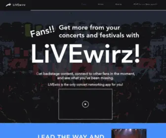 Livewirz.com(Live Concerts) Screenshot